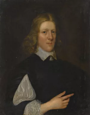 Portrait of Thomas Papillon of Papillon Hall And Acrise, Kent by Robert Walker Oil Painting
