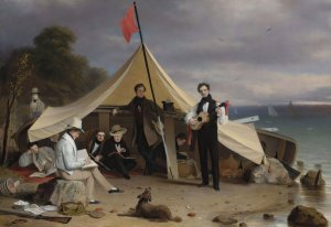 Greenwich Boat Club by Robert Walter Weir Oil Painting