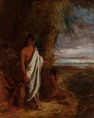 Last of the Mohicans by Robert Walter Weir Oil Painting
