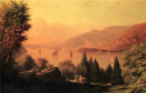 Main Product Photo of Picnic along the Hudson Painting by Robert Walter Weir