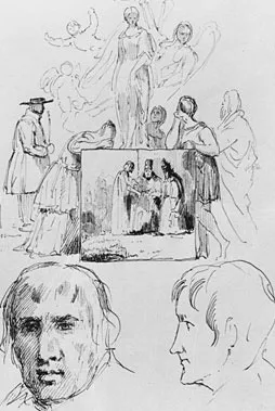 Sketches from McGuire Scrapbook by Robert Walter Weir - Oil Painting Reproduction