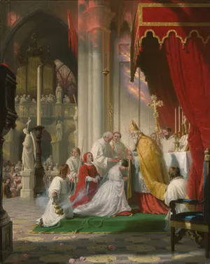 Taking the Veil by Robert Walter Weir Oil Painting
