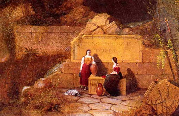 Main Product Photo of The Fountain of Cicero Painting by Robert Walter Weir