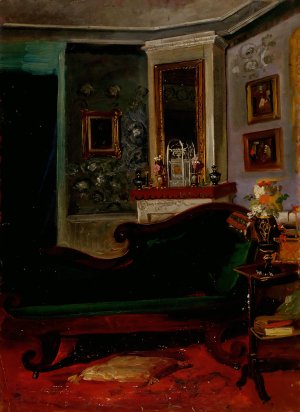 Green Sofa by Robert Wilhelm Ekman Oil Painting