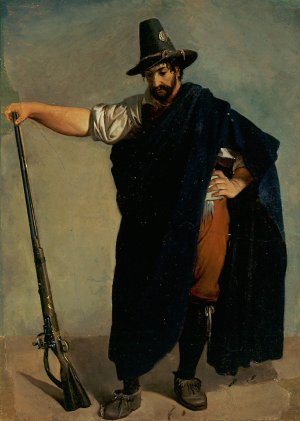 Italian Robber by Robert Wilhelm Ekman Oil Painting