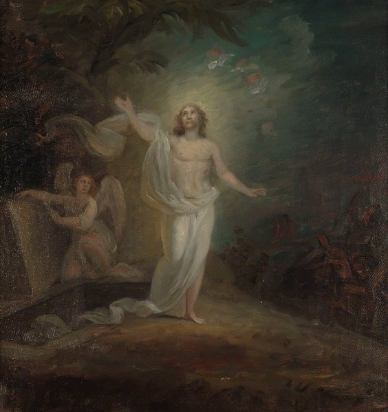 Resurrection Of Christ, Altarpiece Sketch by Robert Wilhelm Ekman - Hand-Painted Oil Painting Reproduction