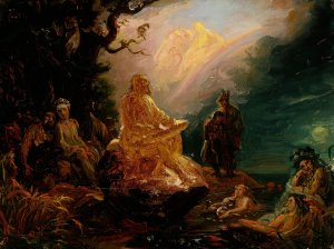 Vainamoinen's Call, Sketch by Robert Wilhelm Ekman Oil Painting