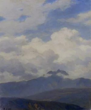 A View Of Mount Pilatus by Robert Zund - Oil Painting Reproduction