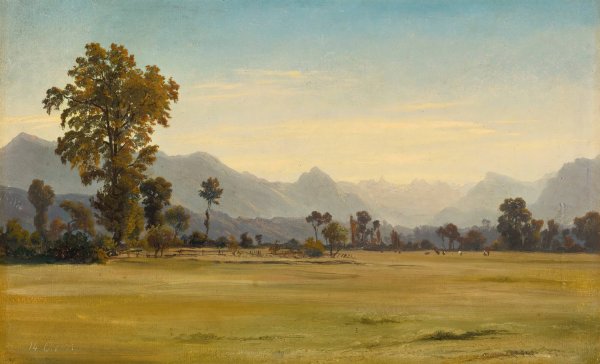 Main Product Photo of Blick Von SchOnbuhl Auf Den Vitznauerstock  Painting by Robert Zund