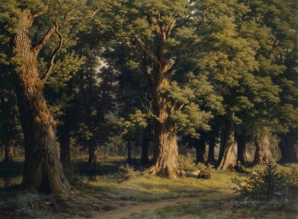 Main Product Photo of Grove near Lucerne Painting by Robert Zund