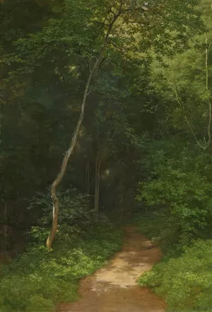 Waldweg Forest Track by Robert Zund Oil Painting
