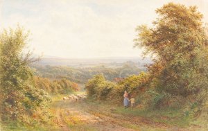 Squirrel Lane,near Magham Down, Sussex by Roberto Angelo Kittermaster Marshall Oil Painting