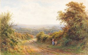 Squirrel Lane, near Magham Down, Sussex by Roberto Angelo Kittermaster Marshall Oil Painting