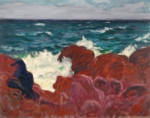 Red Rocks And Sea by Roderic O'Conor Oil Painting