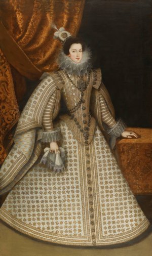 Portrait Of Isabel De Borbon by Rodrigo De Villandrando Oil Painting
