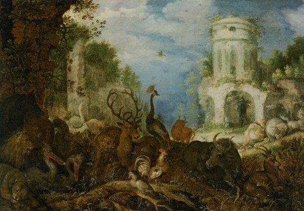 Orpheus and the Women of Thrace by Roelandt Jacobsz Savery - Hand-Painted Oil Painting Reproduction