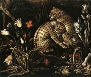 The Paradise Detail by Roelandt Jacobsz Savery Oil Painting
