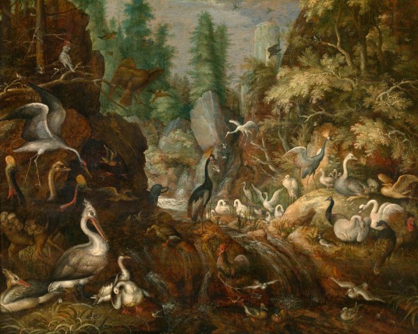 Birds' Paradise  by Roelant Savery - Hand-Painted Oil Painting Reproduction