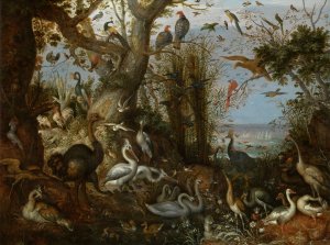Poultry by Roelant Savery Oil Painting