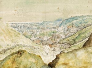 Prospekt af Byen Prag by Roelant Savery Oil Painting