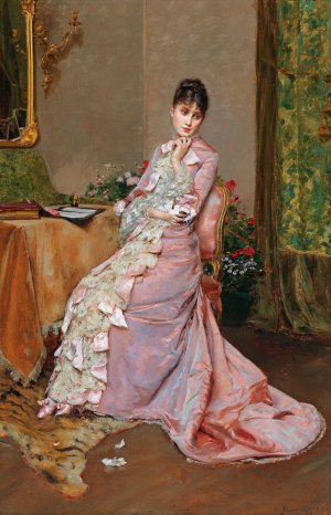 Der Brief by Rogelio De Egusquiza Oil Painting