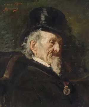 Portrait eines Herrn mit Orden by Rogelio De Egusquiza Oil Painting