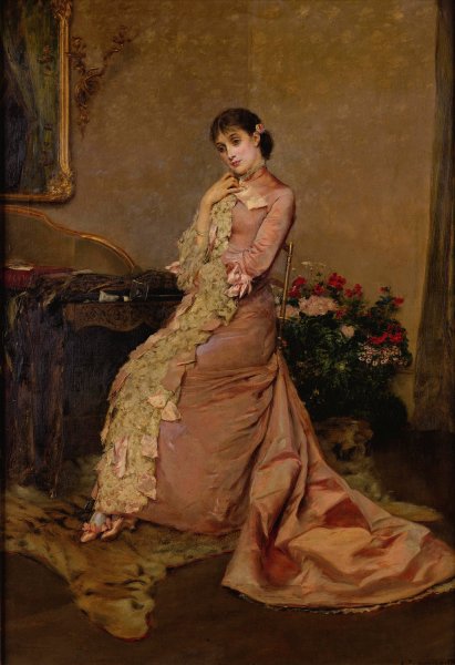 Spanish Beauty  by Rogelio De Egusquiza - Hand-Painted Oil Painting Reproduction