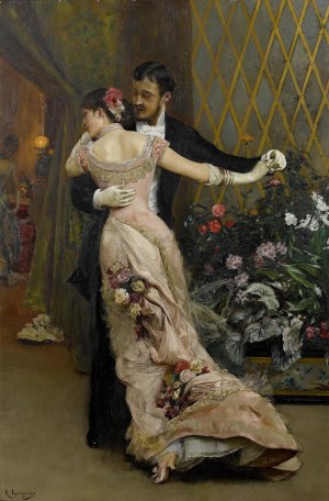 The End Of The Ball by Rogelio De Egusquiza Oil Painting