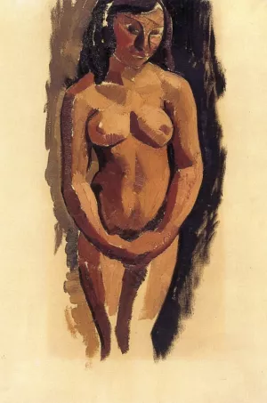 Female Nude by Roger De La Fresnaye - Oil Painting Reproduction