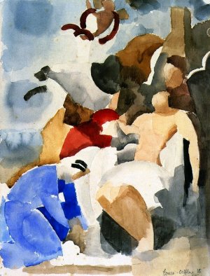 Saint Sebastian Healed by the Holy Women after Le Sueur Oil painting by Roger De La Fresnaye