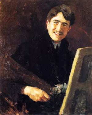 Self-Portrait Smiling painting by Roger De La Fresnaye