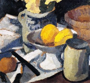 Still Life with Lemons by Roger De La Fresnaye Oil Painting
