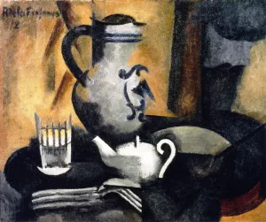Still Life with Teapot by Roger De La Fresnaye - Oil Painting Reproduction