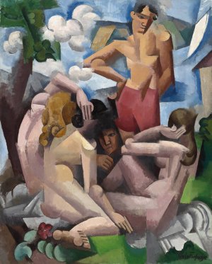 The Bathers by Roger De La Fresnaye Oil Painting
