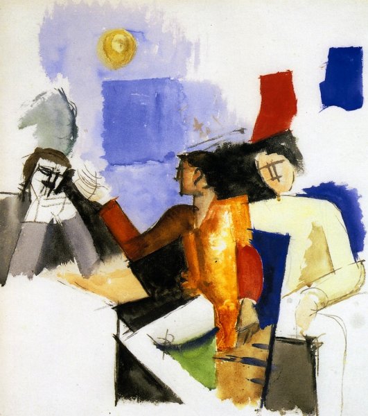 The Conquest of the Air Study by Roger De La Fresnaye - Hand-Painted Oil Painting Reproduction