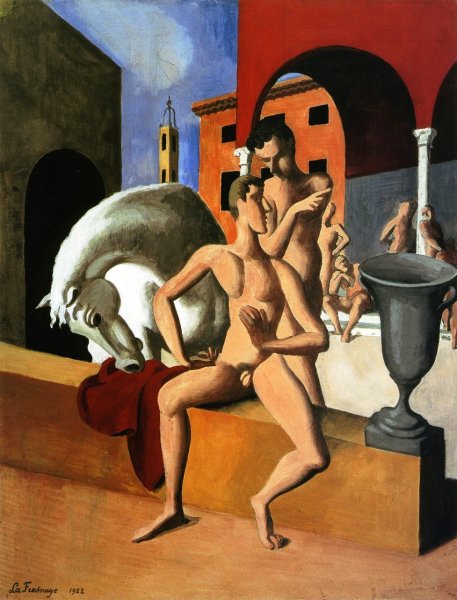 The Grooms by Roger De La Fresnaye - Hand-Painted Oil Painting Reproduction