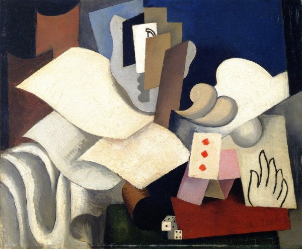 Main Product Photo of The Magician Painting by Roger De La Fresnaye