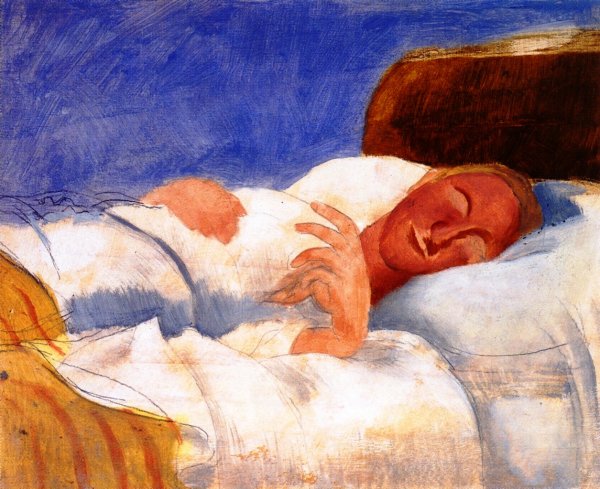 The Patient by Roger De La Fresnaye - Hand-Painted Oil Painting Reproduction