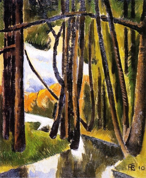 Main Product Photo of Undergrowth Painting by Roger De La Fresnaye