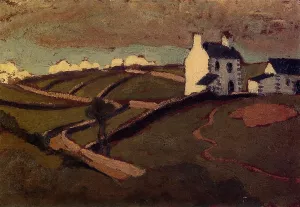 White House at Audierne by Roger De La Fresnaye Oil Painting