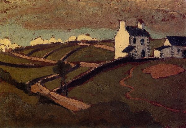 Main Product Photo of White House at Audierne Painting by Roger De La Fresnaye