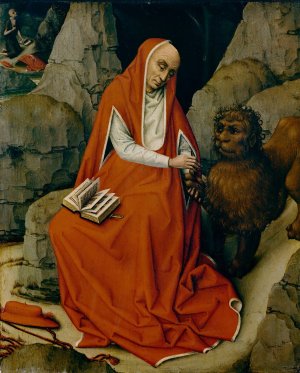 Saint Jerome in the Desert by Rogier Van Der Weyden Oil Painting
