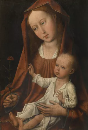 The Virgin with the Carnation Oil painting by Rogier Van Der Weyden