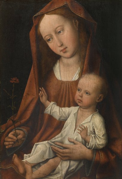Main Product Photo of The Virgin with the Carnation  Painting by Rogier Van Der Weyden