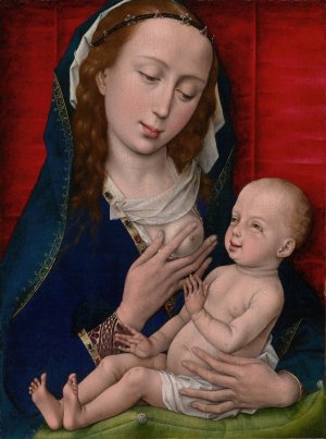Virgin and Child by Rogier Van Der Weyden Oil Painting