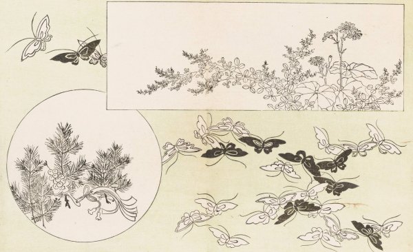 Shinsen moyo no shiori, Pl.03  by Rokkaku Shisui - Hand-Painted Oil Painting Reproduction