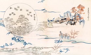 Shinsen moyo no shiori, Pl.06 by Rokkaku Shisui Oil Painting
