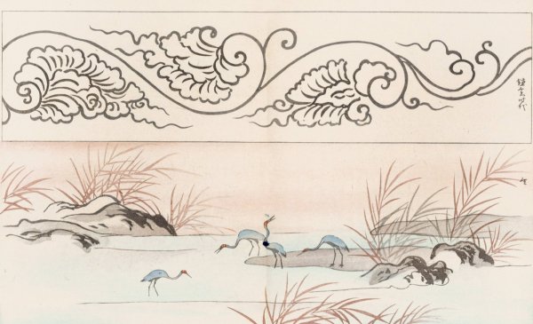 Shinsen moyo no shiori, Pl.08  by Rokkaku Shisui - Hand-Painted Oil Painting Reproduction