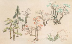 Shinsen moyo no shiori, Pl.19 by Rokkaku Shisui Oil Painting