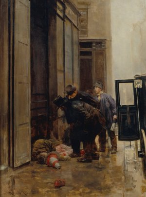 Epilogue for Masked Ball by Romà Ribera Oil Painting
